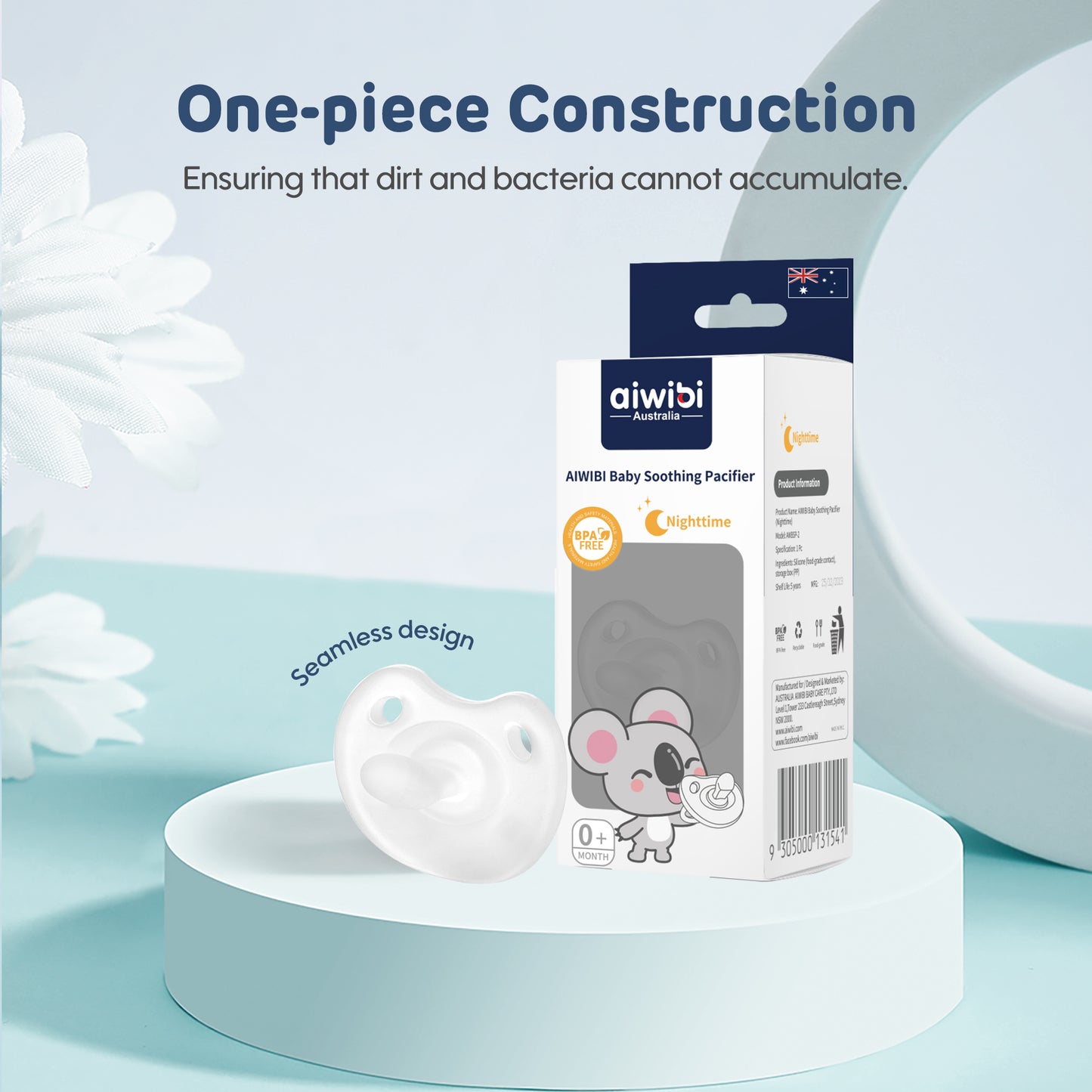 Silicone Soothing Pacifier(Day&Night)