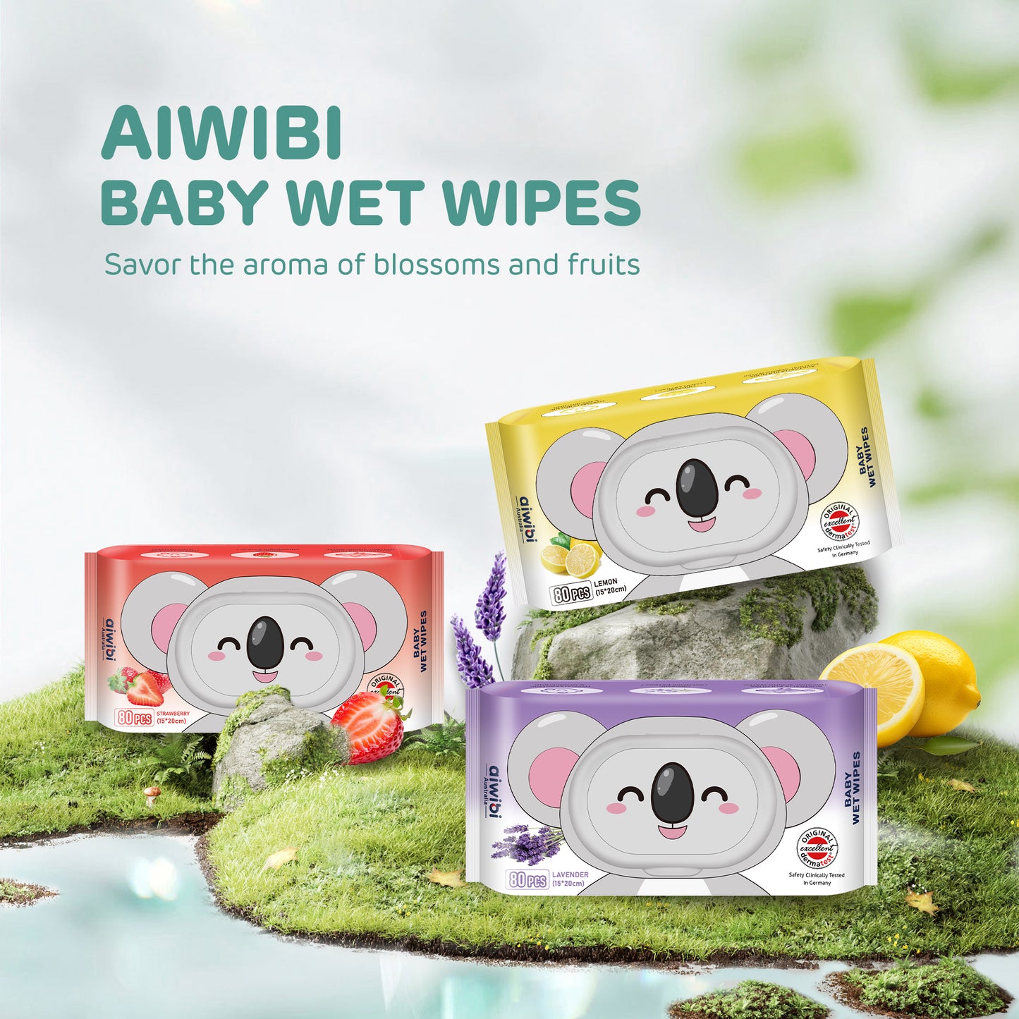 Aroma Serene Care Wipes 80 Pcs