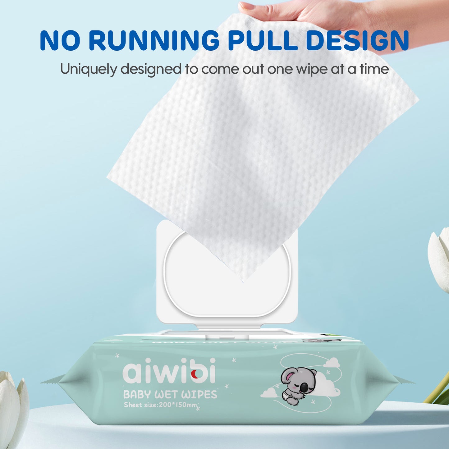 Gentle Soft Sensitive Care Wipes 80 Pcs