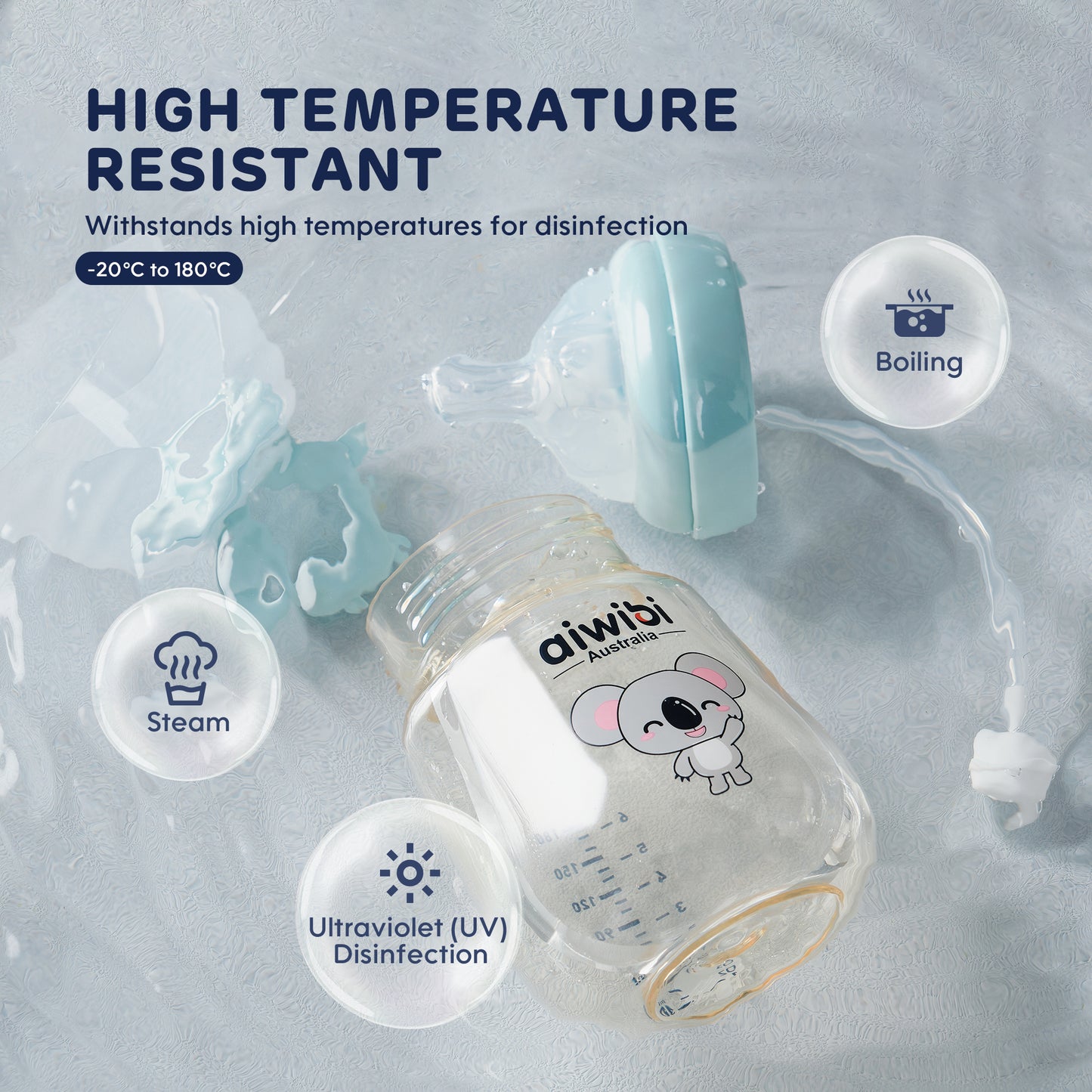 PPSU Heatresistance Anti-colic Bottles 240ml